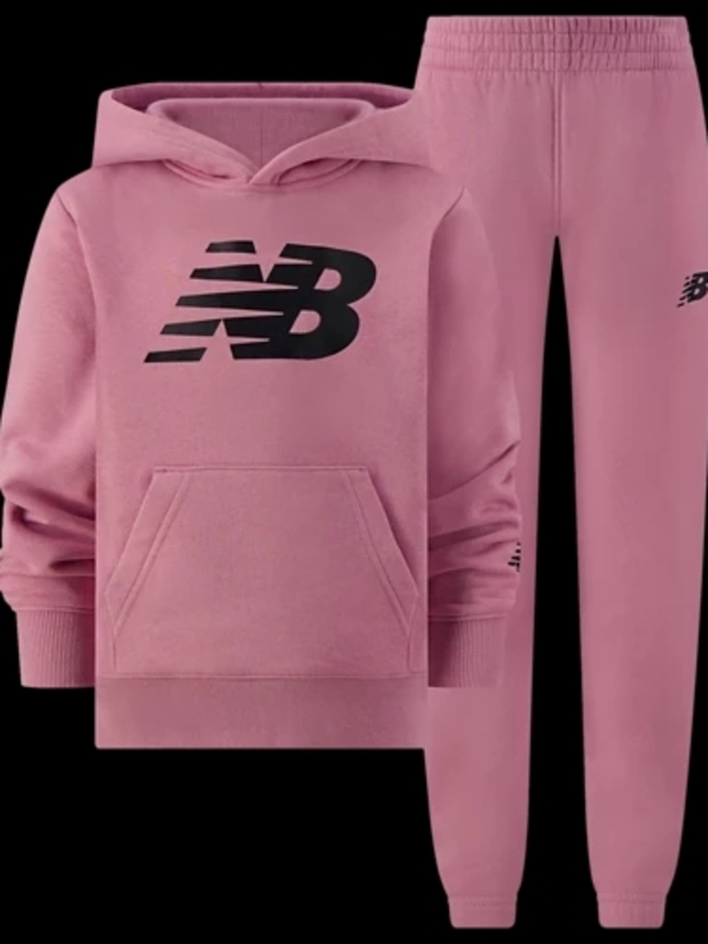 New Balance Youth Pink Hoodie & Jogger Set Size 24 Months